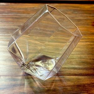 #219 - New - Diamond Round Bottom  Whiskey Glass
